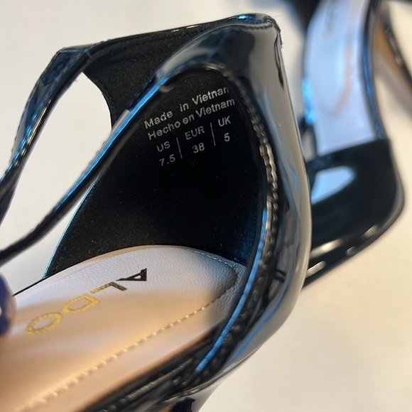 Aldo Pumps Patent Black - Picture 7 of 7